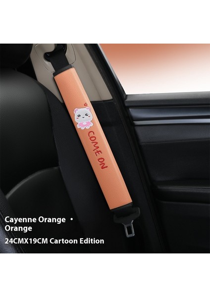 Araba Emniyet Kemeri Omuz Pedleri Genişletilmiş Modeller Karikatür Sevimli Nefes Alabilen Dört Mevsim Evrensel Araba Koruma Prezervatifi (Yurt Dışından)