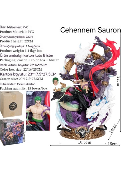 22 cm One Piece Lx El Yapımı Model Heykel El Yapımı Oyuncak (Yurt Dışından)