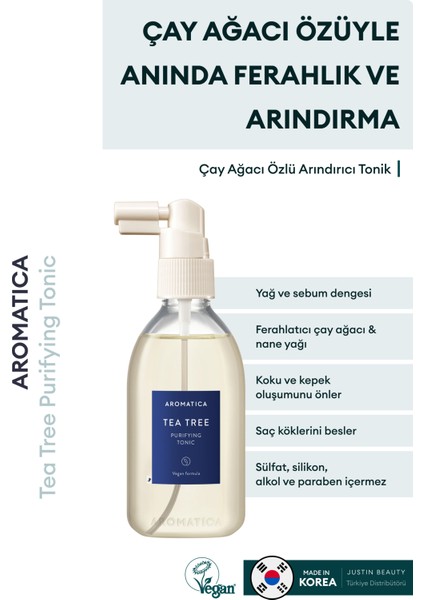 Tea Tree Purifying Tonic – Çay Ağacı Özlü Arındırıcı Tonik