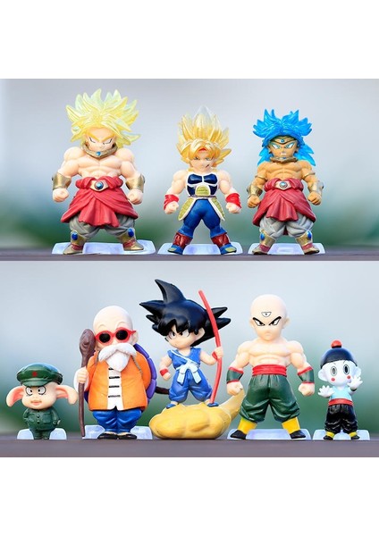 Yedi Dragon Ball Goku El Modeli Süper Saiyan Gogeta Vegette Battle Damage Comic Anime Bebekleri Çevreleyen (Yurt Dışından)