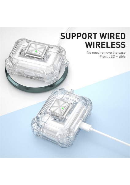 3. Nesil Apple Bluetooth Kulaklık Kılıfı Için Kordon Şeffaf (Yurt Dışından)