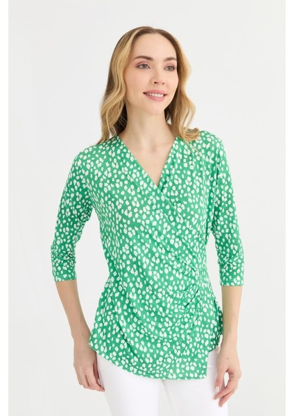 Kruvaze Truvakar Kol Puantiyeli Bluz indirimleri