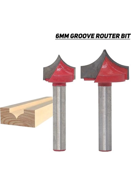 15MM 6mm Shank V Oluk Freze Kesici Takım 6 Kolu Çift Kenarlı Kesme Tasarım Gravür Sonu Doğrama Yuvarlak Şaft Ucu Ağız Değirmeni (Yurt Dışından)