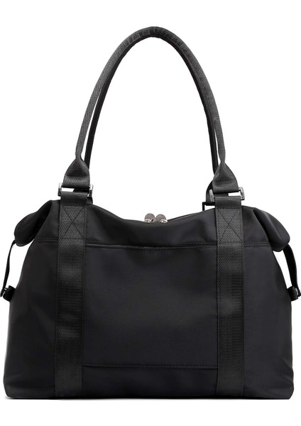 Forestfish Duffle Tote Bag Kadınlar Için Hafta Sonu Çantaları Seyahat Arabası Kılıfı, Gri (Yurt Dışından)