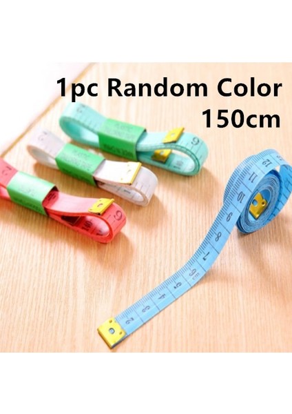 1.5 M En Kaliteli Dayanıklı Yumuşak 3 Metre 300 cm Dikiş Terzi Bandı Vücut Ölçme Cetvel Terzilik Mezura cm Inç (Yurt Dışından)