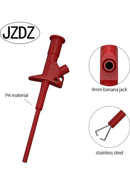 1 Siyah Jzdz Kanca Klip Profesyonel Yalıtımlı Yüksek Gerilim Esnek Test Probu 4mm Muz Soket J.30021 (Yurt Dışından) indirimleri