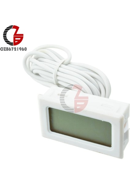 Fy-10 Beyaz Tpm-10 LCD Dijital Termometre Higrometre Sıcaklık Nem Sensörü Ölçer Araba Kuluçka Akvaryum Hava Istasyonu Test Cihazı 2 M (Yurt Dışından) fırsatları