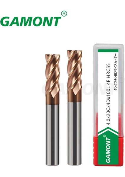 6.0mm x 50L Gamont Freze Kesici Alaşım Kaplama Tungsten Çelik Alet Cnc Işleme HRC55 Freze Üst Freze Kesici Freze Tezgahları 6.0mm (Yurt Dışından) fırsatları
