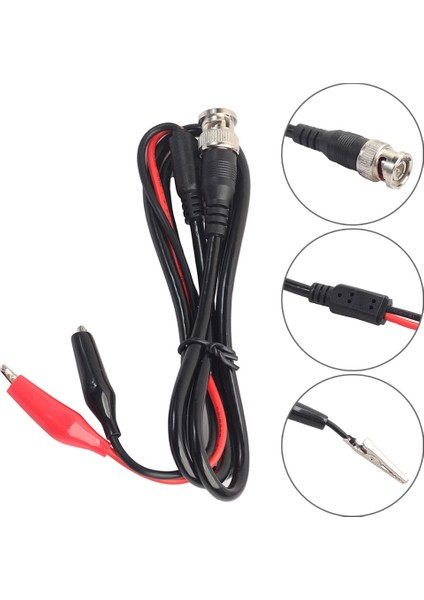 Bnc Erkek Fiş Konnektörü Çift Timsah Klip Osiloskop Probu Test Uçları Timsah Klipler Kablo 1 M 500 V 5A Muz Fişi (Yurt Dışından) modelleri