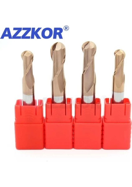 R1.5X3DX50L 1 Adet Freze Kesici Alaşım Kaplama Tungsten Çelik Alet Cnc Işleme HRC55 Bilyalı Uçlu Frezeler Azzkor Üst Freze Makinesi Freze (Yurt Dışından)