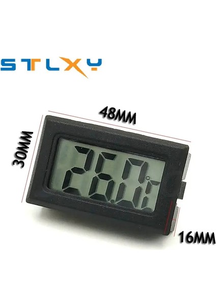 Sıcaklık Nem Mini Siyah Beyaz Dijital LCD Kapalı Uygun Sıcaklık Sensörü Nem Ölçer Termometre Higrometre Ölçer (Yurt Dışından) modelleri