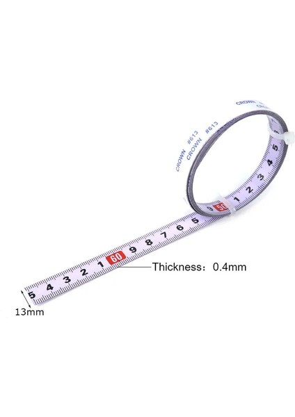 2m-L Gönye Parça Mezura Kendinden Yapışkanlı Metrik Çelik Cetvel Gönye Testere Ölçeği T-Track Yönlendirici Masa Testere Şerit Testere Ağaç Işleme Aleti (Yurt Dışından)