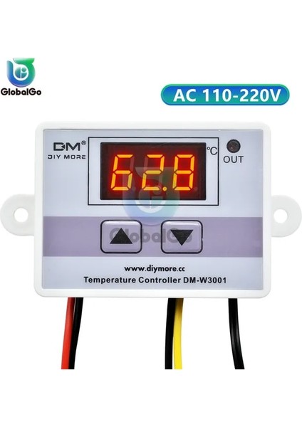 Ac 110-220 V XH-W3001 W3001 LED Dijital Termoregülatör Sıcaklık Test Cihazı Akıllı Termostat Sıcaklık Sensörü Denetleyici Röle Çıkışı (Yurt Dışından)