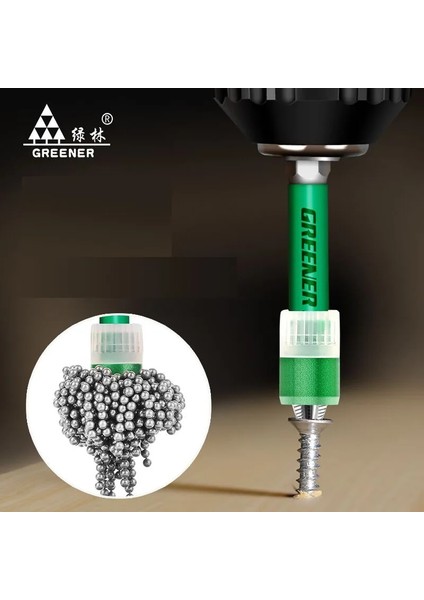 6mm Yeşil Anti-Patinaj Tornavida Ucu Manyetik Halka 1/4 "evrensel Tornavida Kafası Metal Matkap Ucu Mıknatıs Güçlü Halka (Yurt Dışından)