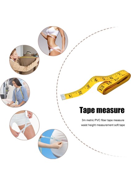 3 Metre Yumuşak Düz Dikiş Terzi Mezura Santimetre Taşınabilir Vücut Yüksekliği Metrik Ölçekli Ölçüm Metre Bel Çevresi (Yurt Dışından) fiyatları