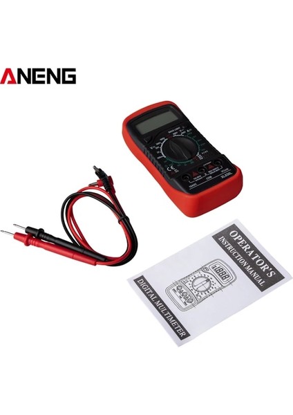 Kırmızı Aneng XL830L Dijital Multimetre Esr Metre Test Cihazları Otomotiv Elektrik Dmm Transistör Tepe Test Cihazı Metre Kapasite Ölçer (Yurt Dışından)