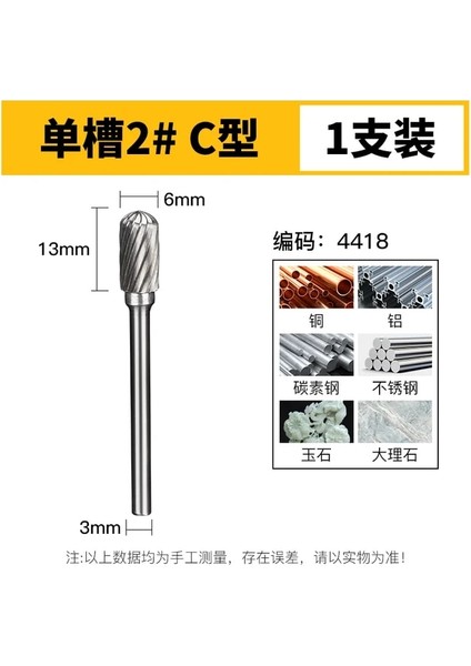 Xzz3 4418 Tungsten Çelik Taşlama Kafası 3 mm Tungsten Karbür Çapak Setleri Mini Matkap Elmas Burs Malzeme Tungstenio Dremel Aksesuarları Cnc (Yurt Dışından)
