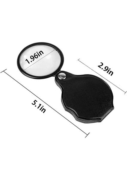 1 Adet Taşınabilir El 5x Hafif Mini Cep Büyüteç Monocle Katlanabilir Büyüteç Haritalar Menüler Belgeleri Okumak Için (Yurt Dışından)