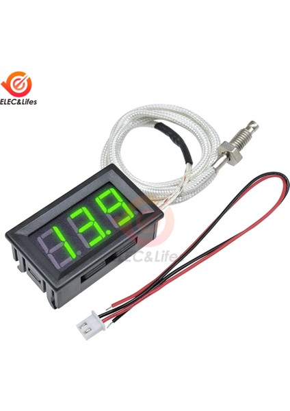 Mavi Endüstriyel Yüksek Sıcaklık K Tipi M6 Termokupl Termometre 12 V Dijital Sıcaklık Ölçer Test Cihazı -30 ~ 800 Derece Termograf (Yurt Dışından) modelleri