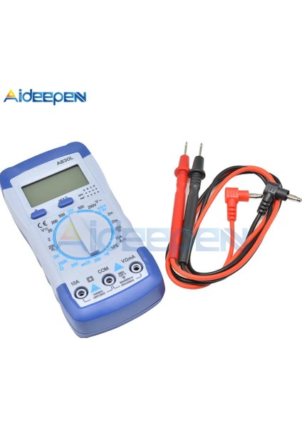 Stil 4 A830L LCD Dijital Multimetre Dc Ac Gerilim Diyot Freguency Çok Fonksiyonlu Volt Test Cihazı Test Akımı Voltmetre Ampermetre Ölçer Ölçer (Yurt Dışından)