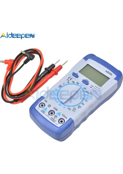 Stil 4 A830L LCD Dijital Multimetre Dc Ac Gerilim Diyot Freguency Çok Fonksiyonlu Volt Test Cihazı Test Akımı Voltmetre Ampermetre Ölçer Ölçer (Yurt Dışından)