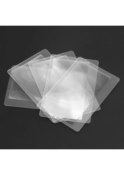 50 Adet 10-50 Adet 3x Büyüteç Kart Büyüteç Büyüteç Lens Cep Kredi Kartı Boyutu Şeffaf Büyüteç 8.*5.5*0.04CM (Yurt Dışından)