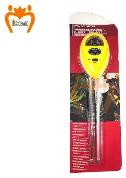 Sarı Toprak Alkalinite ve Asitlik Test Cihazı Çok Amaçlı Bahçe Aleti Kapalı Açık Bitki Çiçek Toprak Higrometre Ph Testi Nem Sensörü (Yurt Dışından)