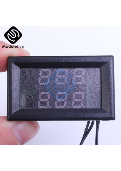 Kırmızı Kırmızı Dc 4-28V 5V 12V 0.28 Inç 0.28 "led Ekran Çift Kırmızı Mavi Yeşil Dijital Sıcaklık Sensörü Termometre Ntc Prob Kablosu (Yurt Dışından)