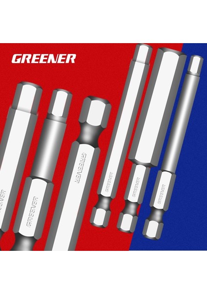 100 H3 Yeşil Manyetik Altıgen Tornavida Bit S2 Çelik Hex Shank Tornavida Seti 50MM 75MM 100MM 150MM Uzunluk H1.5-H12 (Yurt Dışından) modelleri