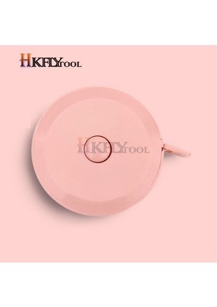 Pembe 2 M 79 Inç 150 cm Mini Bant Metre Bant Terzi Cetvel Anahtarlık Ölçüm Bandı Giyim Boyutu Mezura Taşınabilir Dikiş Ölçme Aletleri (Yurt Dışından)
