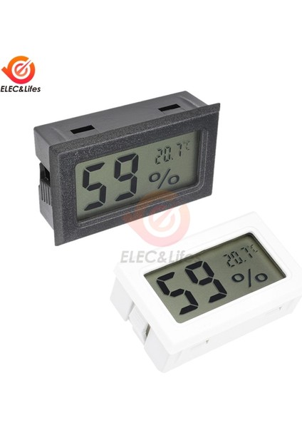Beyaz Mini Dijital LCD Sıcaklık Nem Test Cihazı Kapalı Oda Termometresi Higrometre Sıcaklık Sensörü Nem Ölçer (Yurt Dışından) fiyatları