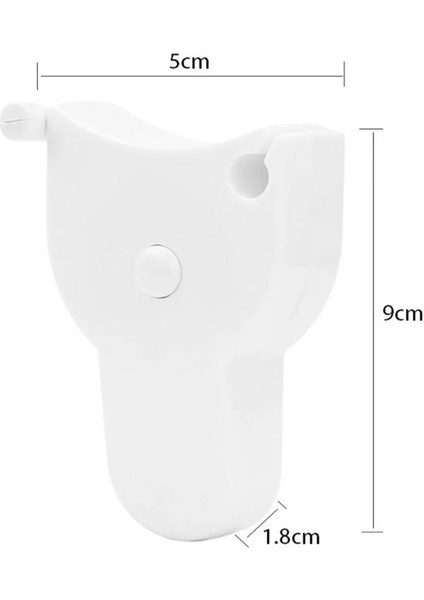 cm Beyaz 150 Cm/60 Inç Doğru Spor Kaliper Ölçüm Vücut Mezura Bel Göğüs Bacaklar Kendiliğinden Sıkma Vücut Mezura Cetvel (Yurt Dışından)