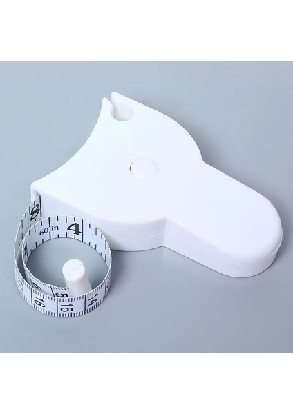 cm Beyaz 150 Cm/60 Inç Doğru Spor Kaliper Ölçüm Vücut Mezura Bel Göğüs Bacaklar Kendiliğinden Sıkma Vücut Mezura Cetvel (Yurt Dışından)