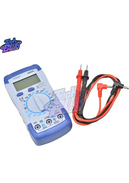Renk 4 1 Takım A830L LCD Dijital Multimetre Ac Dc Voltmet Ampermetre Diyot Freguency Multitester Akım Test Cihazı Buzze ile Aydınlık Ekran (Yurt Dışından)