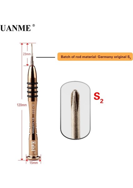 1.5 Phillips Uanme T-222 1 Adet Hassas Tornavida Profesyonel Onarım Açılış Aracı Cep Tablet Telefon Pc (Yurt Dışından) fırsatları