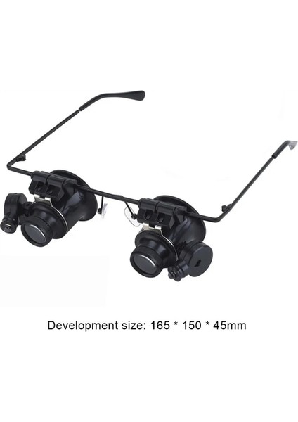 20X 10X 15X 20X 25X Kafa Giyen Büyüteç Büyüteç Gözlük ile LED Işık Lens Büyüteç Kafa Bandı Gözlük Okuma Kuyumcular Tamir (Yurt Dışından)