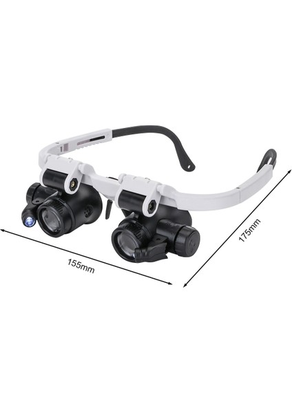 20X 10X 15X 20X 25X Kafa Giyen Büyüteç Büyüteç Gözlük ile LED Işık Lens Büyüteç Kafa Bandı Gözlük Okuma Kuyumcular Tamir (Yurt Dışından) modelleri