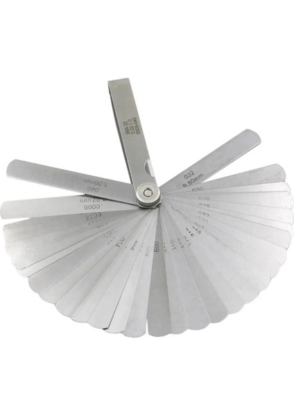 Beyaz Vekkla 32 Adet 0.02-1.0mm Bıçak Master Feeler Ölçer Paslanmaz Çelik Ölçme Aracı Pratik Bıçak Master Feeler Ölçer Aracı Seti (Yurt Dışından) fırsatları