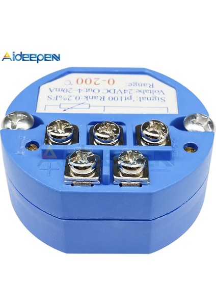 0-200 Celsuis 4-20MA Rtd PT100 0-200 Derece Sıcaklık Sensörü Verici Modülü Dc 24V 4-20MA Sıcaklık Sensörleri Dedektör Modülü (Yurt Dışından)