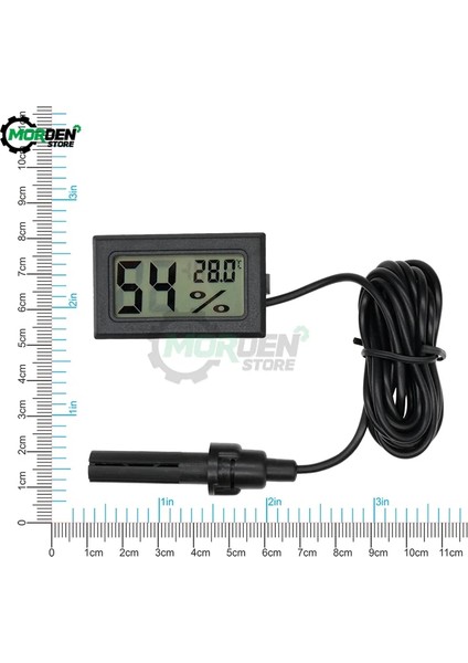 1 Mini LCD Dijital Sıcaklık Nem Sensörü Ölçer 1.5 M Termometre Higrometre Sıcaklık Kontrol Cihazı Toprak Nem Dedektörü (Yurt Dışından) indirimleri
