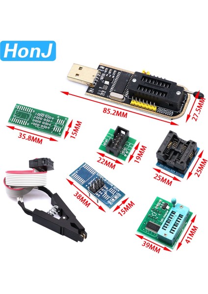 1 Adet Kurulu CH341A 24 25 Serisi Eeprom Flash Bıos USB Programcı Modülü + Soıc8 Sop8 Test Klipsi Eeprom 93CXX / 25CXX / 24CXX XTW100 (Yurt Dışından) fırsatları