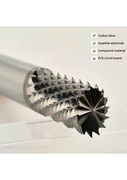 6X17X50 Yuwei Katı Karbür Mısır End Mill Freze Kesici Uçları 3.15, 4, 6, 8mm Grafit/karbon Fiber Pcb End Mill Cnc Kesme Freze Aletleri (Yurt Dışından) fırsatları