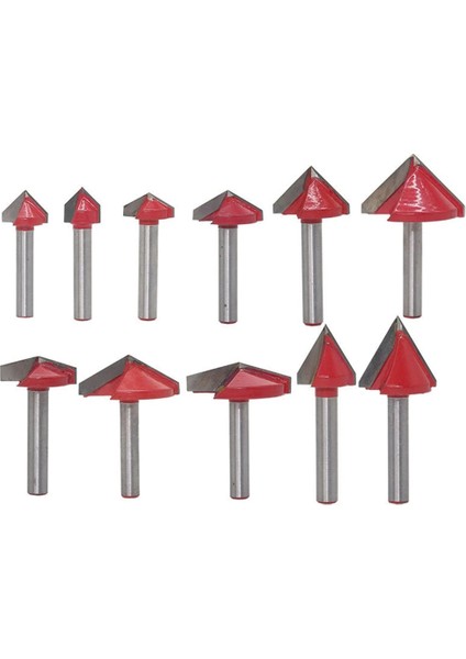 22MM 60 Derece 1 Adet Değirmen Tungsten Çelik Ağaç Işleme Freze Kesicisi V Bit Cnc Katı Karbür Uç 3D Ahşap Yönlendirici Bit 60 90 120 150 Derece 6mm (Yurt Dışından)