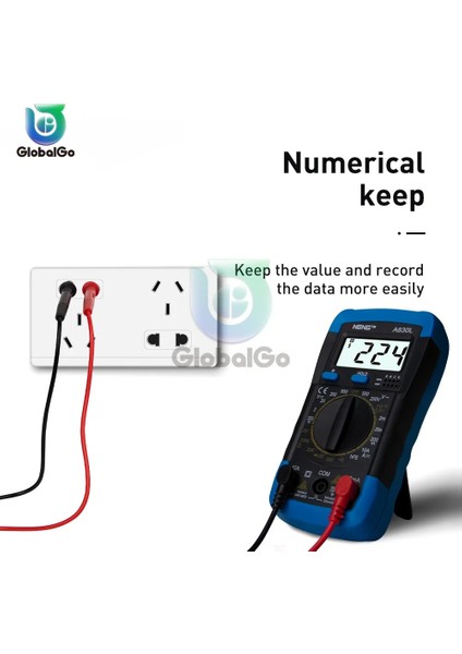 Mavi Beyaz A830L LCD Dijital Multimetre Ac Dc Gerilim Diyot Frekans Multitester Akım Test Cihazı Buzzer Fonksiyonlu Aydınlık Ekran (Yurt Dışından) modelleri