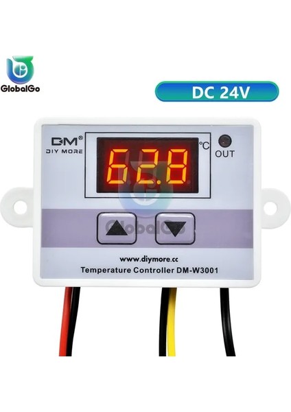 Dc 24 V XH-W3001 W3001 LED Dijital Termoregülatör Sıcaklık Test Cihazı Akıllı Termostat Sıcaklık Sensörü Kontrol Röle Çıkışı (Yurt Dışından)