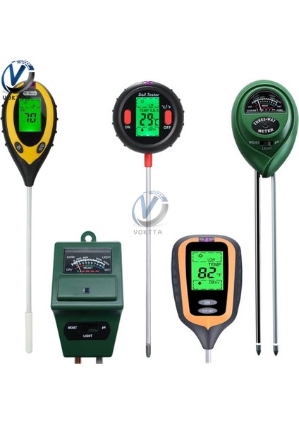 Kare Kafa 3/4/5 1 Çok Fonksiyonlu Toprak Ph Test Cihazı Dijital Ph Ölçer Bahçe Bitkileri Için Sıcaklık Nem Güneş Işığı Yoğunluğu Ölçümü (Yurt Dışından) fiyatları