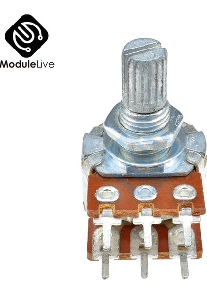 B100K B1K B2K B10K B20K B50K B250K 20MM 6 Pins Çift Stereo Potansiyometre Direnç Poti Potansiyometre Mit Welle Bölünmüş WH148 (Yurt Dışından)