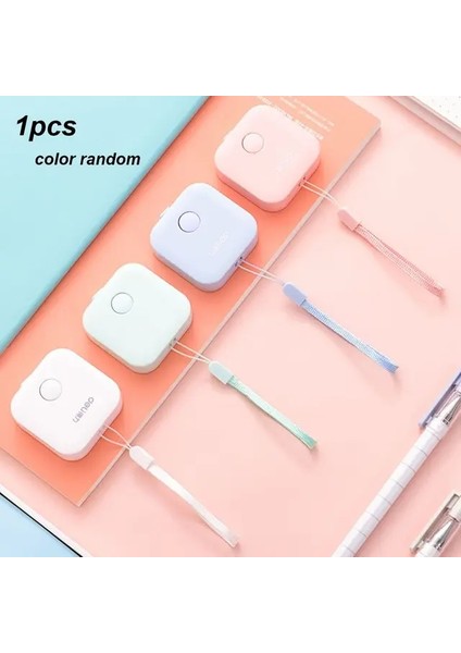 Renk Rastgele-1.5m Taşınabilir Karikatür 150CM/60" Mezura Geri Çekilebilir Cetvel Ölçümleri Rulo Mini Bantlar Dikiş Cetveli Ölçü Aletleri Aksesuarları (Yurt Dışından)