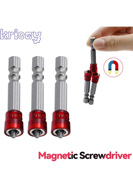 1 Pc Manyetik Tornavida Bit Çapraz Kafa Ph2 Manyetik Tornavida Uçları 1/4 Inç Hex Shank Tornavida Ucu Elektrikli Tornavida (Yurt Dışından)