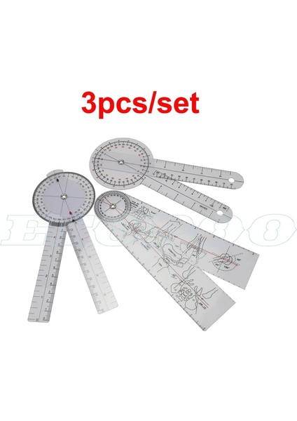 Resim Olarak 6 Adet/takım 5 Adet 3 Adet/takım Açıölçer Çok Cetvel Omurga Parmak Gonyometresi Açı Tıbbi Omurga Cetvel 180/360 Derece Ölçme Aracı (Yurt Dışından)
